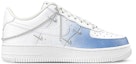 Order 【定制球鞋】 Nike Air Force 1 Low 禮盒 四鉤 漸變 低筒 板鞋 女款 白藍