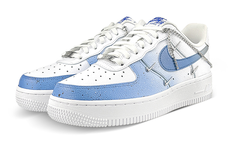 Lookbook (W) [定制鞋款] 耐克Air Force 1低帮 '礼盒渐变白蓝' CT1990-100(Team47-女4钩蓝前后SBOX)