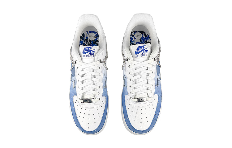 Shop (W) [定制鞋款] 耐克Air Force 1低帮 '礼盒渐变白蓝' CT1990-100(Team47-女4钩蓝前后SBOX)