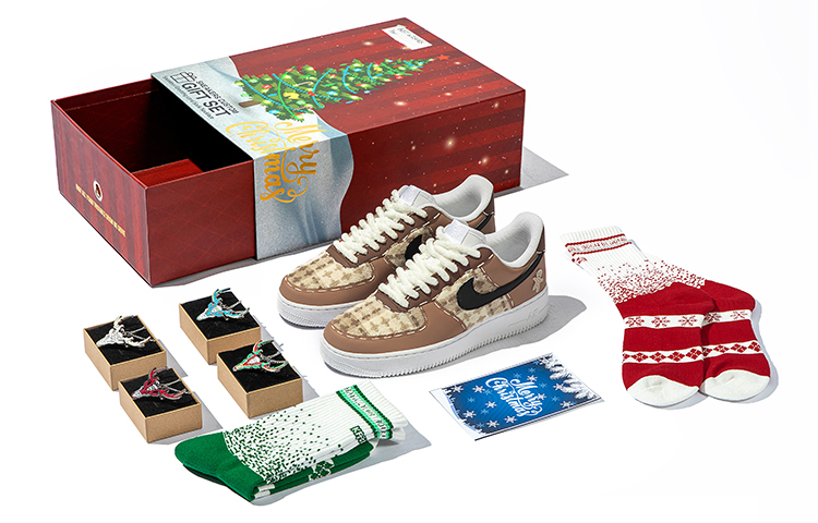 Buy (W) [Kasut Tersuai] Nike Air Force 1 Low 'Gingerbread' DD8959-100(Team-B女款姜饼人白棕)