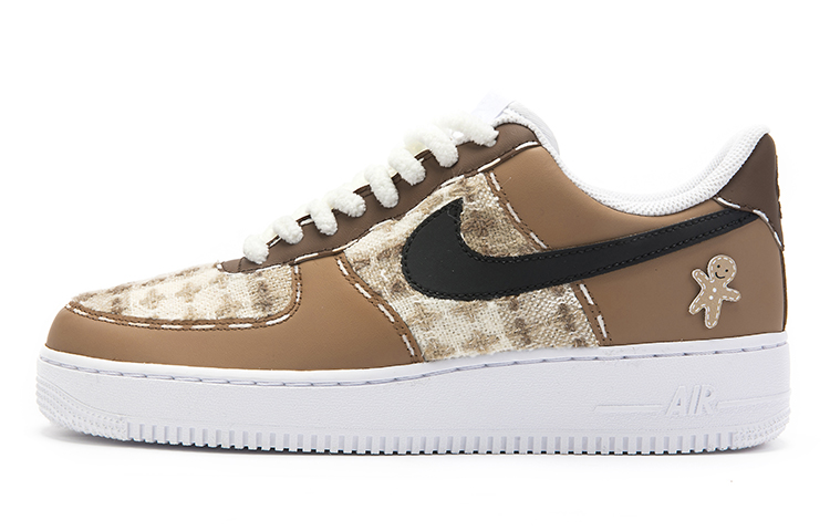 Order (W) [Kasut Tersuai] Nike Air Force 1 Low 'Gingerbread' DD8959-100(Team-B女款姜饼人白棕)