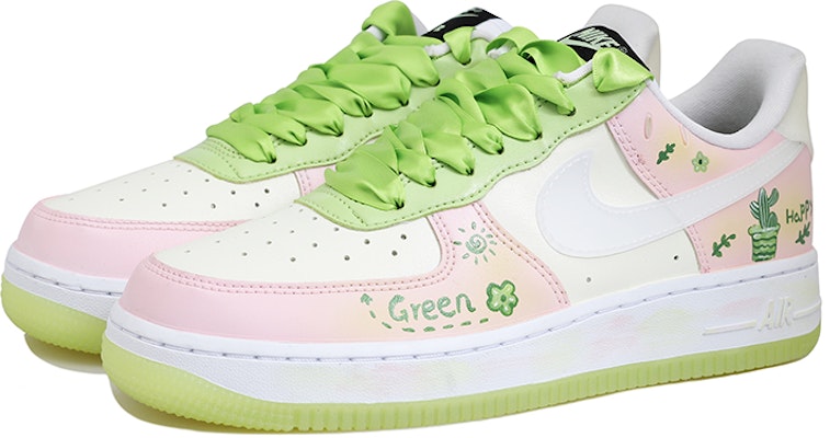 (W) Nike Air Force 1 Personalizadas "Cactus" Fluorescentes CT3228-100(Team拾玖-粉绿仙人掌S-BOX) Lookbook (W) Nike Air Force 1 Personalizadas "Cactus" Fluorescentes CT3228-100(Team拾玖-粉绿仙人掌S-BOX)