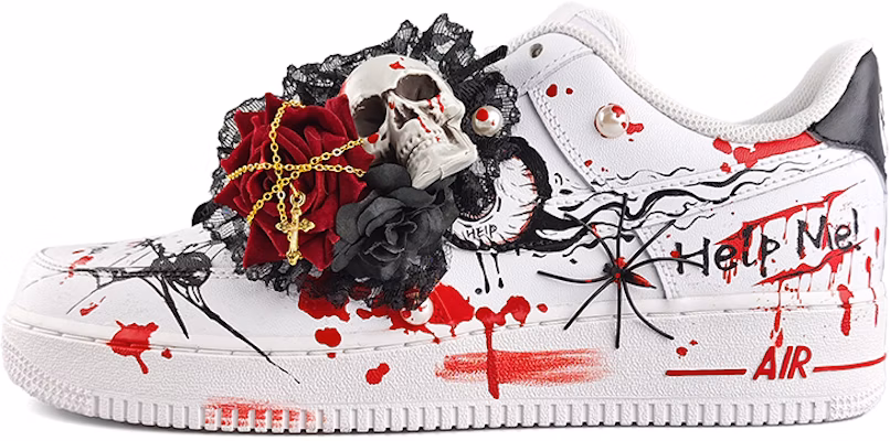 (W) 나이키 에어포스 1 로우 '고딕 스컬 로즈' DD8959-100(Team13-哥特骷髅涂鸦E) Buy (W) 나이키 에어포스 1 로우 '고딕 스컬 로즈' DD8959-100(Team13-哥特骷髅涂鸦E)