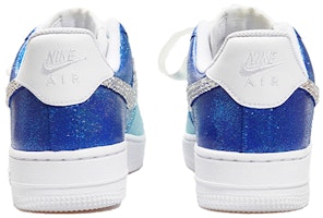 【定制球鞋】 Nike Air Force 1 低帮 板鞋 女款 漸變藍銀色 Shop 【定制球鞋】 Nike Air Force 1 低帮 板鞋 女款 漸變藍銀色