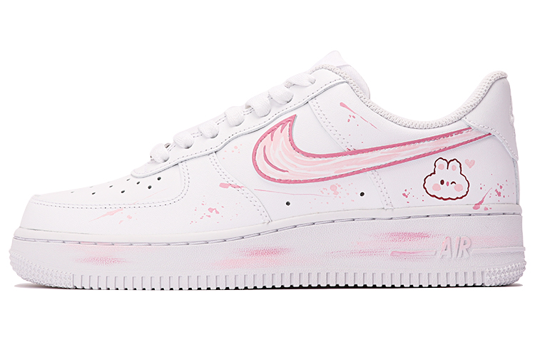 [Custom Shoes] (W) Nike Air Force 1 Low 'Graffiti Bunny Pink White'