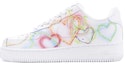 Buy 【定制球鞋】 Nike Air Force 1 Low 空軍一號 潮流塗鴉 愛心光圈 漸變 少女心 休閒 低幫 板鞋 女款 白粉