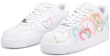 Lookbook 【定制球鞋】 Nike Air Force 1 Low 空軍一號 潮流塗鴉 愛心光圈 漸變 少女心 休閒 低幫 板鞋 女款 白粉