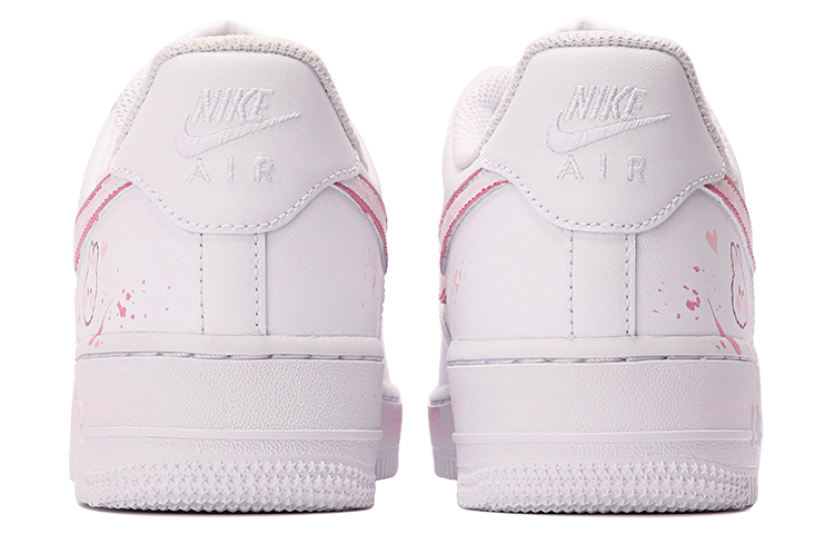 [Custom Shoes] (W) Nike Air Force 1 Low 'Graffiti Bunny Pink White' 圖 5
