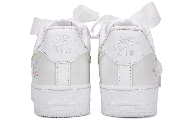 Details for (W) [Kasut Custom] Nike Air Force 1 Low 'Graffiti Star Gradient Putih Merah Jambu Hijau' DD8959-100(Team18-AF1闪耀的星贴钻