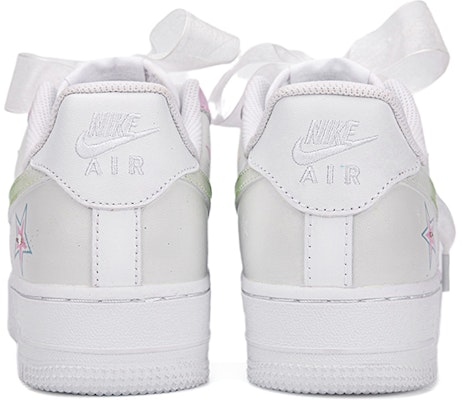 (W) Nike Air Force 1 Personalizadas "Graffiti Estrella Degradado" DD8959-100(Team18-AF1闪耀的星贴钻 Details for (W) Nike Air Force 1 Personalizadas "Graffiti Estrella Degradado" DD8959-100(Team18-AF1闪耀的星贴钻