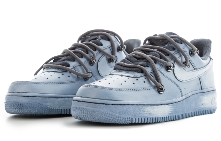 Shop (W) 나이키 에어포스 1 로우 '그레이 디컨' (커스텀) 315115-112(TeamA-AF1OW女权志龙石墨)