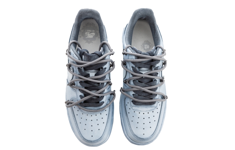 Purchase (W) 나이키 에어포스 1 로우 '그레이 디컨' (커스텀) 315115-112(TeamA-AF1OW女权志龙石墨)