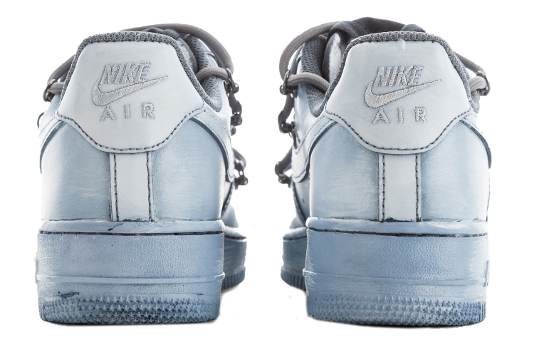 Details for (W) 나이키 에어포스 1 로우 '그레이 디컨' (커스텀) 315115-112(TeamA-AF1OW女权志龙石墨)