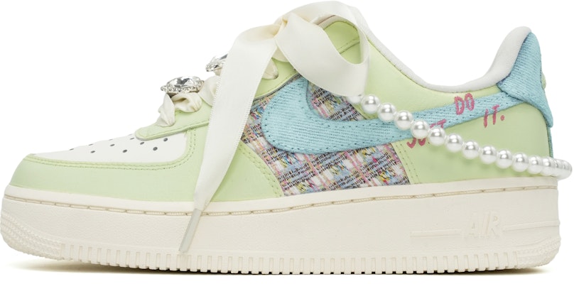 (W) 나이키 에어포스1 로우 '청록백색 실크 - 프레시 데님' FJ7740-141(Team35-AF1青苹果小香风) Buy (W) 나이키 에어포스1 로우 '청록백색 실크 - 프레시 데님' FJ7740-141(Team35-AF1青苹果小香风)