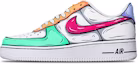 Buy 【定制球鞋】Nike Air Force 1 Low 空軍一號 拼色動漫二次元線條 手繪 特殊鞋盒 休閒 低幫 板鞋 女款 綠橙紫