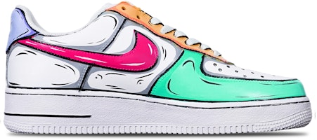 【定制球鞋】Nike Air Force 1 Low 空軍一號 拼色動漫二次元線條 手繪 特殊鞋盒 休閒 低幫 板鞋 女款 綠橙紫 Order 【定制球鞋】Nike Air Force 1 Low 空軍一號 拼色動漫二次元線條 手繪 特殊鞋盒 休閒 低幫 板鞋 女款 綠橙紫