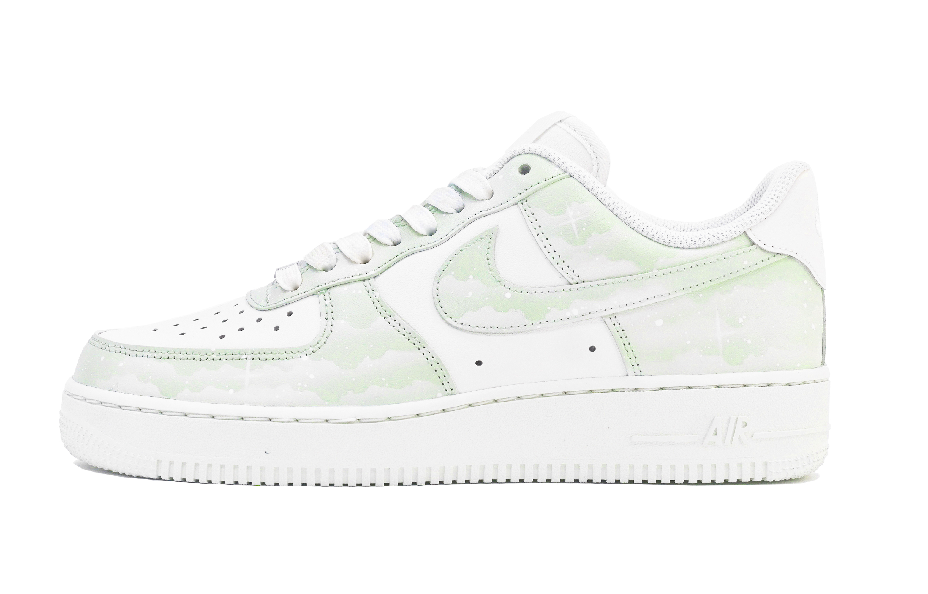 Order [Custom Shoes] (Women) Nike Air Force 1 Low 'Green Nebula'