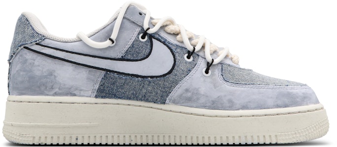 【客製化球鞋】 Nike Air Force 1 Low 半島野 Retro 潮潮 簡約 搭配 百搭 低筒 板鞋 女款 灰藍 Order 【客製化球鞋】 Nike Air Force 1 Low 半島野 Retro 潮潮 簡約 搭配 百搭 低筒 板鞋 女款 灰藍