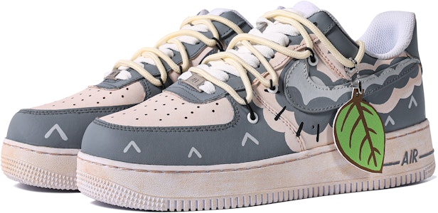 【定制球鞋】 Nike Air Force 1 Low 特殊鞋盒 塗鴉 動漫 簡約 低幫 板鞋 女款 灰色 Shop 【定制球鞋】 Nike Air Force 1 Low 特殊鞋盒 塗鴉 動漫 簡約 低幫 板鞋 女款 灰色