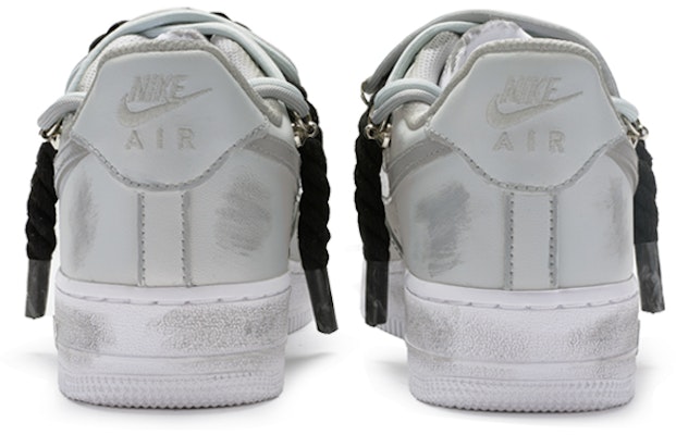 【定制球鞋】Nike Air Force 1 Low "T10" 雙鞋帶 手繪噴繪 低筒 板鞋 女款 灰黑 Purchase 【定制球鞋】Nike Air Force 1 Low "T10" 雙鞋帶 手繪噴繪 低筒 板鞋 女款 灰黑