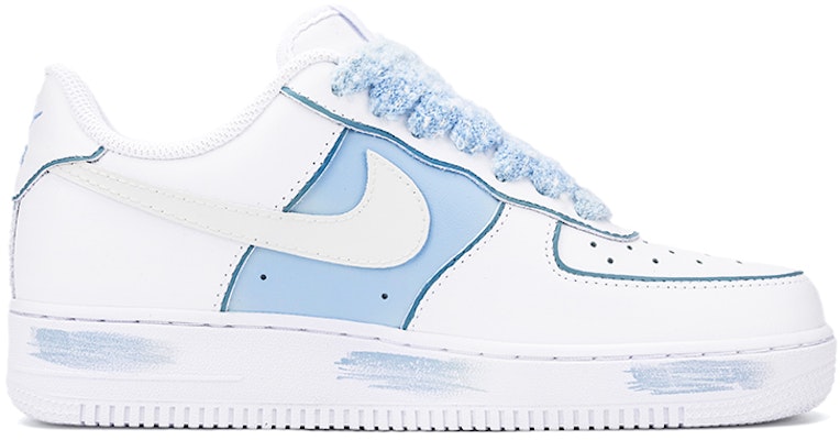 (W) カスタム エアフォース1 ロー 白青エンジェル DD8959-100(Team18-AF1蓝色美梦天使) Order (W) カスタム エアフォース1 ロー 白青エンジェル DD8959-100(Team18-AF1蓝色美梦天使)
