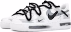 Shop 【客製化球鞋】 Nike Air Force 1 Low 空軍一號 獨特手繪 斷裂時空 三鉤陰影解構 防滑耐磨 低筒 板鞋 女款 水泥灰