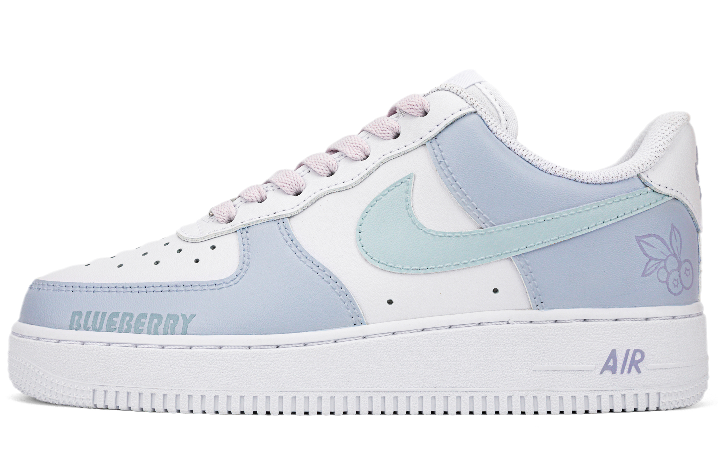 Buy (W) カスタムAF1 ロー "手描きブルーベリーモランディ" DD8959-100(Team18-AF1莫兰迪蓝莓）