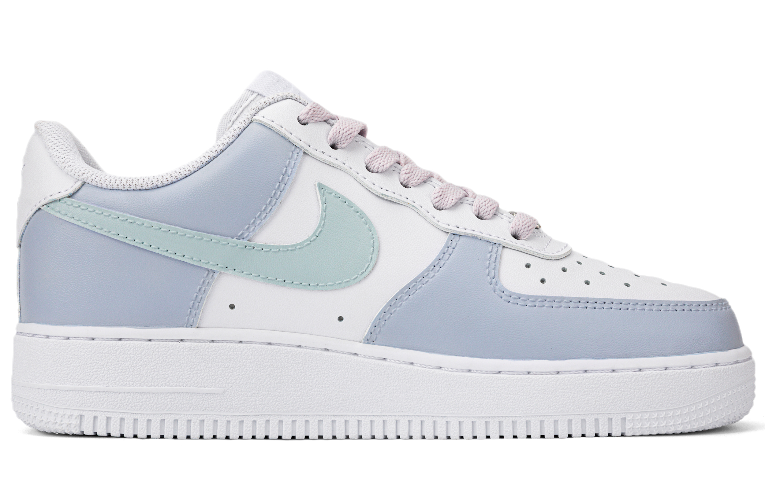 Order (W) カスタムAF1 ロー "手描きブルーベリーモランディ" DD8959-100(Team18-AF1莫兰迪蓝莓）