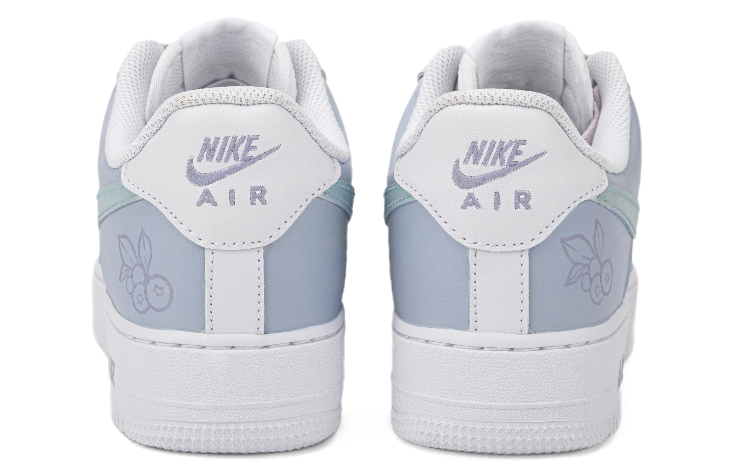 Shop (W) カスタムAF1 ロー "手描きブルーベリーモランディ" DD8959-100(Team18-AF1莫兰迪蓝莓）