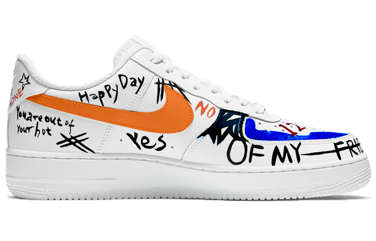 Order 【訂製球鞋】Nike Air Force 1 Low 7 空軍一號 手寫的浪漫 休閒 低幫 板鞋 女款 紅橙藍
