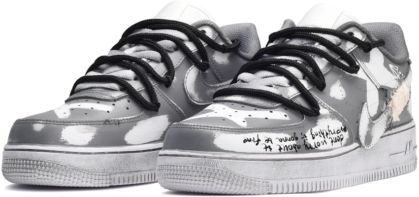 (W) Nike Air Force 1 Low Doble Swoosh Blanco-Gris DD8959-100(TeamE-女款刮刮乐叉叉白灰) Lookbook (W) Nike Air Force 1 Low Doble Swoosh Blanco-Gris DD8959-100(TeamE-女款刮刮乐叉叉白灰)