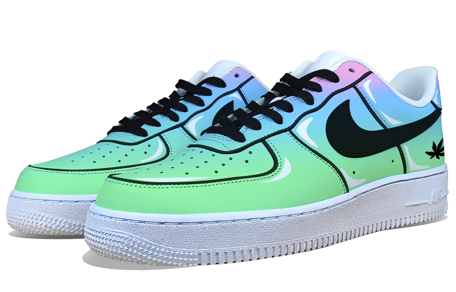 Lookbook (W) [定制鞋] 耐克空军一号低帮 '夏威夷海岸' DD8959-100(Team50-夏威夷海岸女）