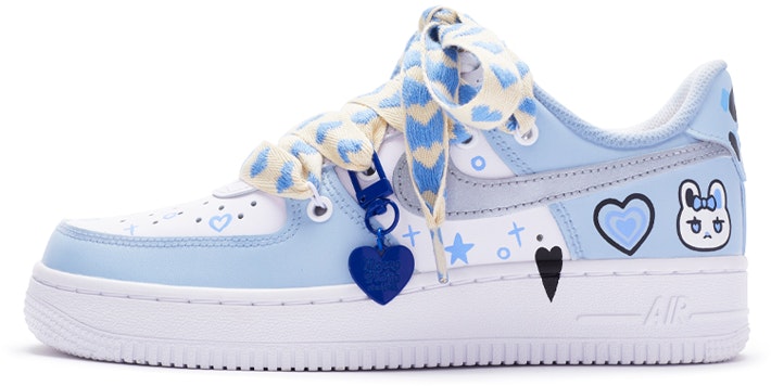 custom-shoes-women-nike-air-force-1-low-heart-sniper-blue-white