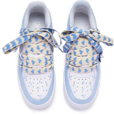 (W) Zapatillas Nike Air Force 1 Low 'Heart Sniper - Azul Blanco' DD8959-100(TeamR-女款爱心狙击蓝白) Shop (W) Zapatillas Nike Air Force 1 Low 'Heart Sniper - Azul Blanco' DD8959-100(TeamR-女款爱心狙击蓝白)