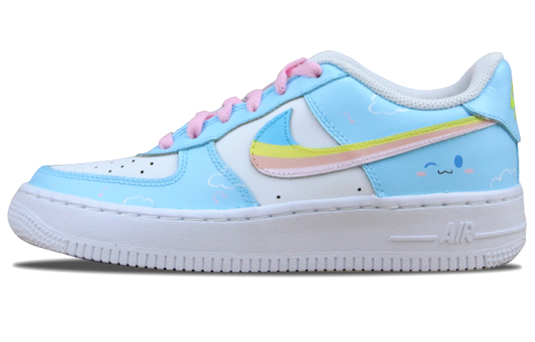 Buy (W) Zapatillas Nike Air Force 1 Low 'Hello Kitty Cinnamoroll Arcoíris' 314192-117(Team叁-女款喷绘手绘彩虹玉桂狗)