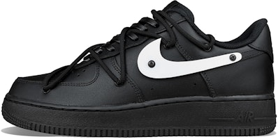 【客製球鞋】Nike Air Force 1 Low 07 空軍一號 港風復古 Vibe風 低筒 板鞋 女款 黑色 Buy 【客製球鞋】Nike Air Force 1 Low 07 空軍一號 港風復古 Vibe風 低筒 板鞋 女款 黑色