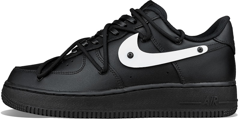 【客製球鞋】Nike Air Force 1 Low 07 空軍一號 港風復古 Vibe風 低筒 板鞋 女款 黑色 Buy 【客製球鞋】Nike Air Force 1 Low 07 空軍一號 港風復古 Vibe風 低筒 板鞋 女款 黑色