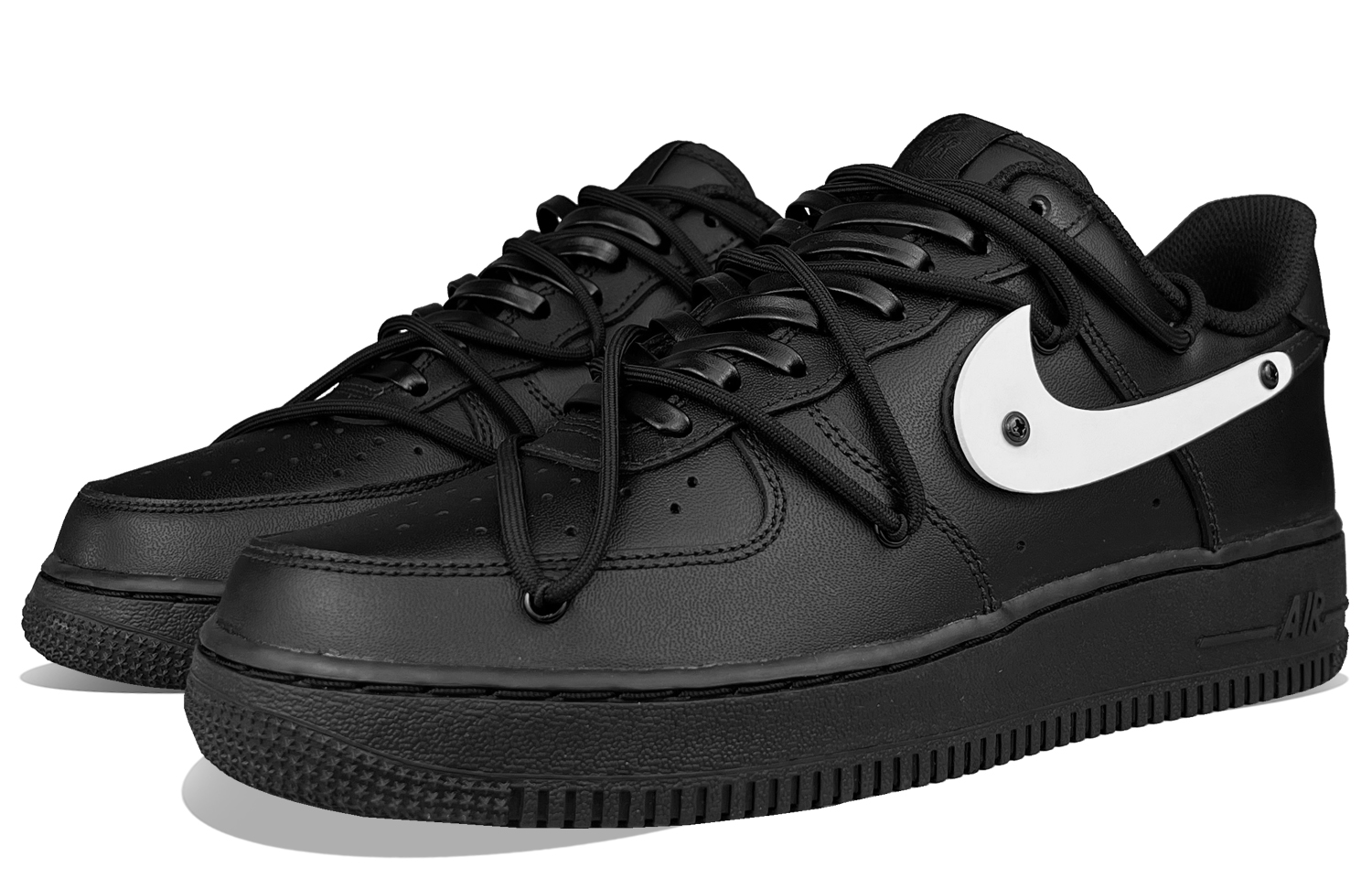 Lookbook (W) [Sepatu Kustom] Nike Air Force 1 Low 'Hong Kong Vibe Hitam' DD8959-001(Team50-空军白钩子女黑)
