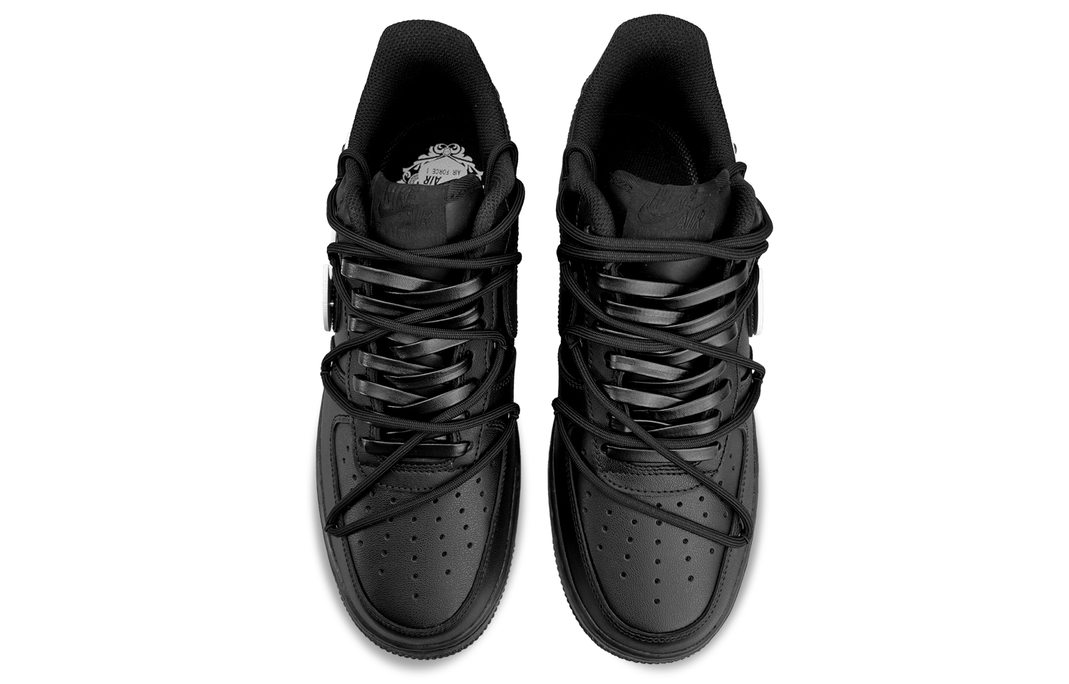 Shop (W) [Sepatu Kustom] Nike Air Force 1 Low 'Hong Kong Vibe Hitam' DD8959-001(Team50-空军白钩子女黑)