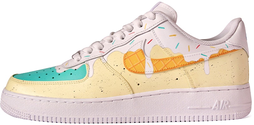【客製化球鞋】Nike Air Force 1 Low 空軍一號 冰淇淋 休閒 耐磨防滑 低筒 板鞋 女款 淺黃綠 Buy 【客製化球鞋】Nike Air Force 1 Low 空軍一號 冰淇淋 休閒 耐磨防滑 低筒 板鞋 女款 淺黃綠
