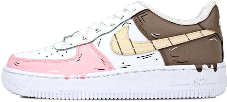 (W) 나이키 에어포스1 로우 '아이스크림 선데이' (핑크/화이트/브라운) 314192-117(Team叁-女款喷绘手绘粉白棕三色杯) Buy (W) 나이키 에어포스1 로우 '아이스크림 선데이' (핑크/화이트/브라운) 314192-117(Team叁-女款喷绘手绘粉白棕三色杯)