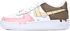 Buy (W) 나이키 에어포스1 로우 '아이스크림 선데이' (핑크/화이트/브라운) 314192-117(Team叁-女款喷绘手绘粉白棕三色杯)