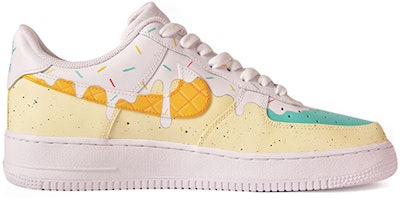 【客製化球鞋】Nike Air Force 1 Low 空軍一號 冰淇淋 休閒 耐磨防滑 低筒 板鞋 女款 淺黃綠 Order 【客製化球鞋】Nike Air Force 1 Low 空軍一號 冰淇淋 休閒 耐磨防滑 低筒 板鞋 女款 淺黃綠