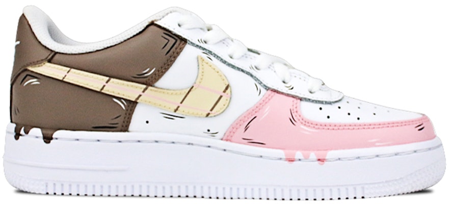 (W) 나이키 에어포스1 로우 '아이스크림 선데이' (핑크/화이트/브라운) 314192-117(Team叁-女款喷绘手绘粉白棕三色杯) Order (W) 나이키 에어포스1 로우 '아이스크림 선데이' (핑크/화이트/브라운) 314192-117(Team叁-女款喷绘手绘粉白棕三色杯)
