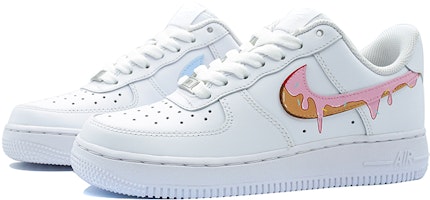 【定製球鞋】Nike Air Force 1 Low 玖製 空軍一號 冰淇淋海浪定製 鴛鴦勾 甜甜圈 馬卡龍 夏日限定 板鞋 女款 白 Purchase 【定製球鞋】Nike Air Force 1 Low 玖製 空軍一號 冰淇淋海浪定製 鴛鴦勾 甜甜圈 馬卡龍 夏日限定 板鞋 女款 白