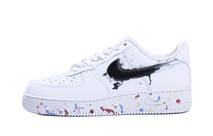 [Custom Shoes] (W) Nike Air Force 1 Low 'Ink Black-White'
