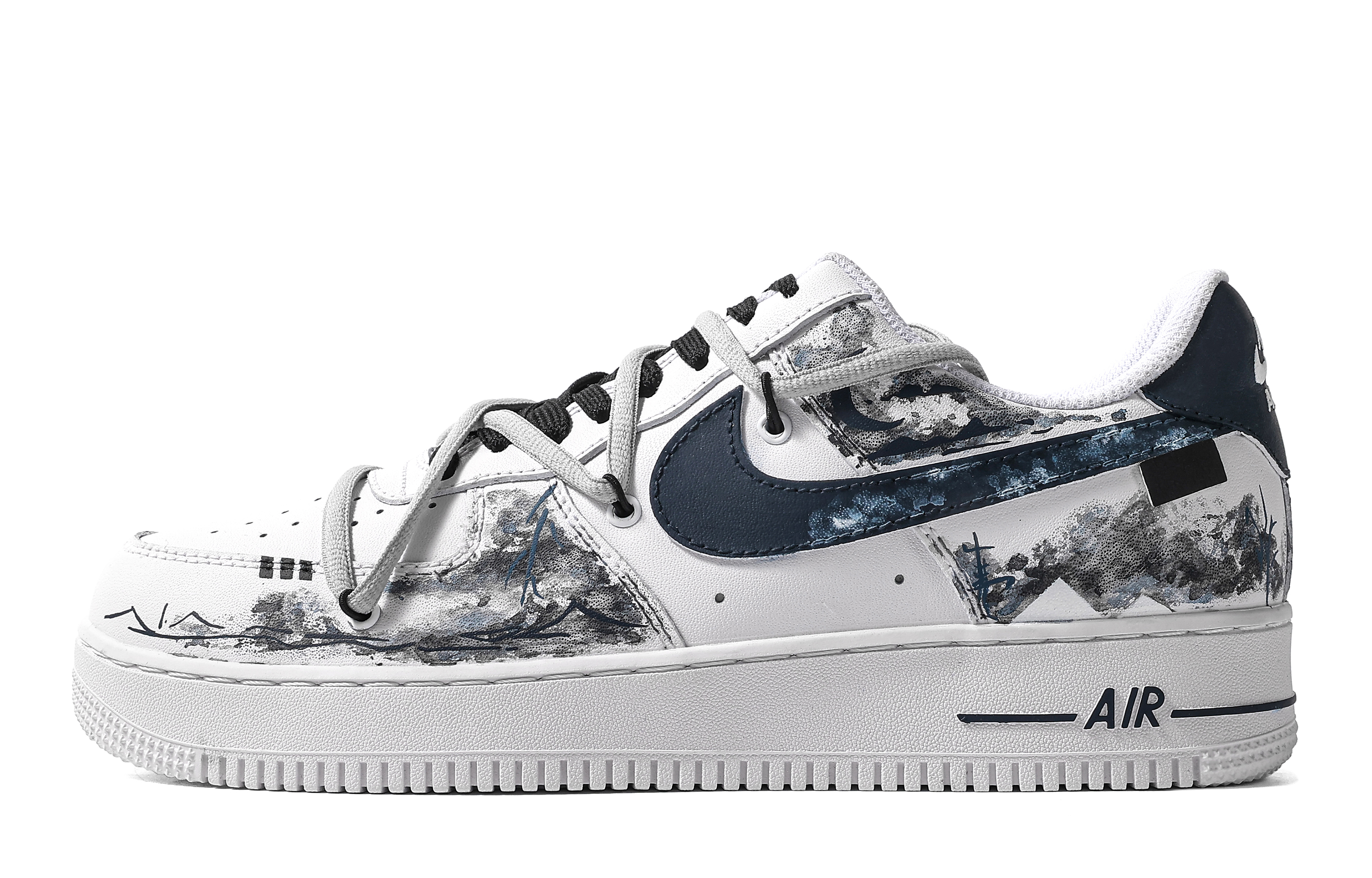 [Custom Shoes] (W) Nike Air Force 1 Low 'Ink Blue Moonlit City'