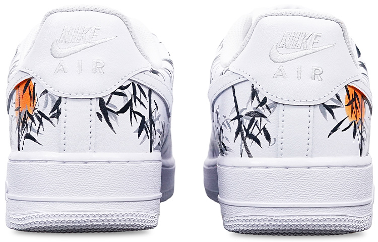 Shop (W) 【定制鞋款】耐克空军一号低帮'墨竹鹤' DD8959-100(TeamT-水墨竹林仙鹤S-BOX)