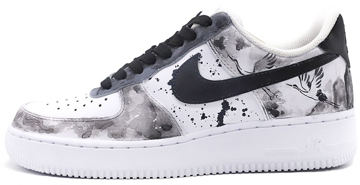 custom-shoes-women-nike-air-force-1-low-ink-chinese-style