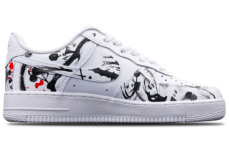 [Custom Shoes] (W) Nike Air Force 1 Low 'Ink Plum Blossom' 圖 2